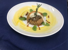 Grzybowe risotto w restauracji