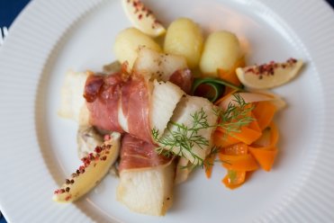 Cod in Parma ham